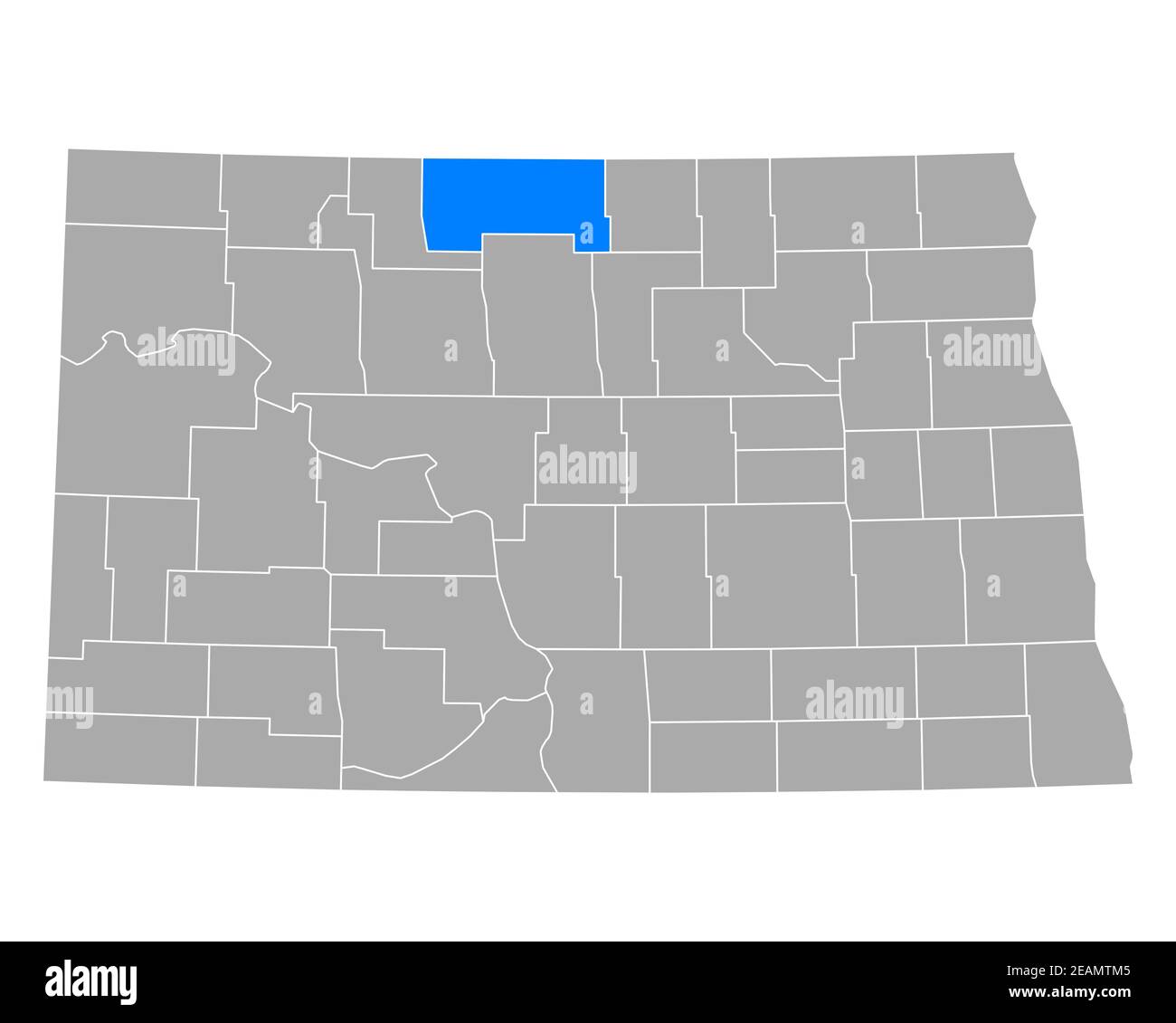 Map of Bottineau in North Dakota Stock Photo Alamy