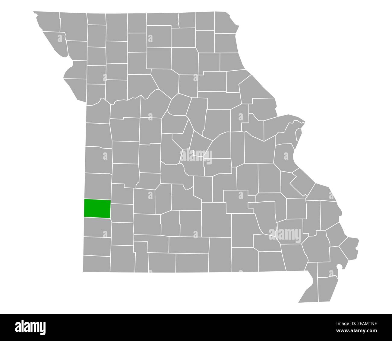 Map of Barton in Missouri Stock Photo Alamy