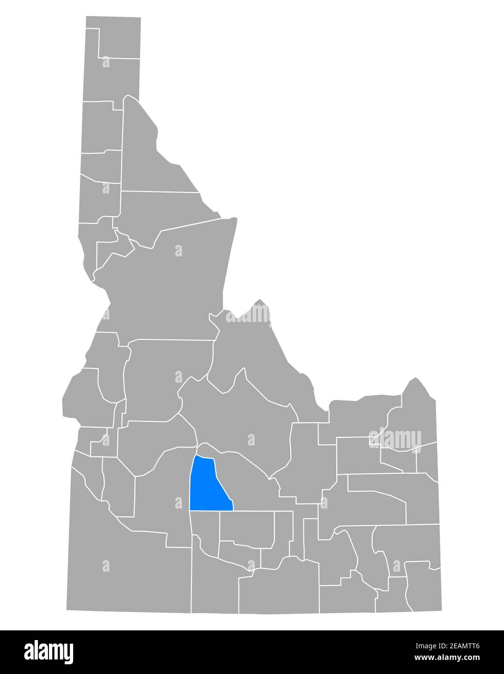 Map of Camas in Idaho Stock Photo Alamy