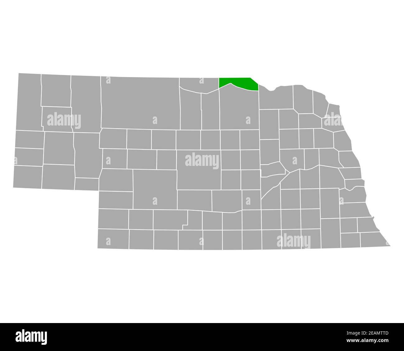 Map of Boyd in Nebraska Stock Photo Alamy