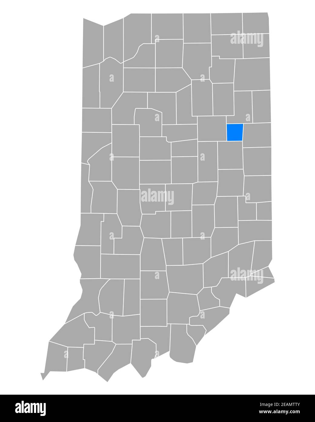 Map of Blackford in Indiana Stock Photo