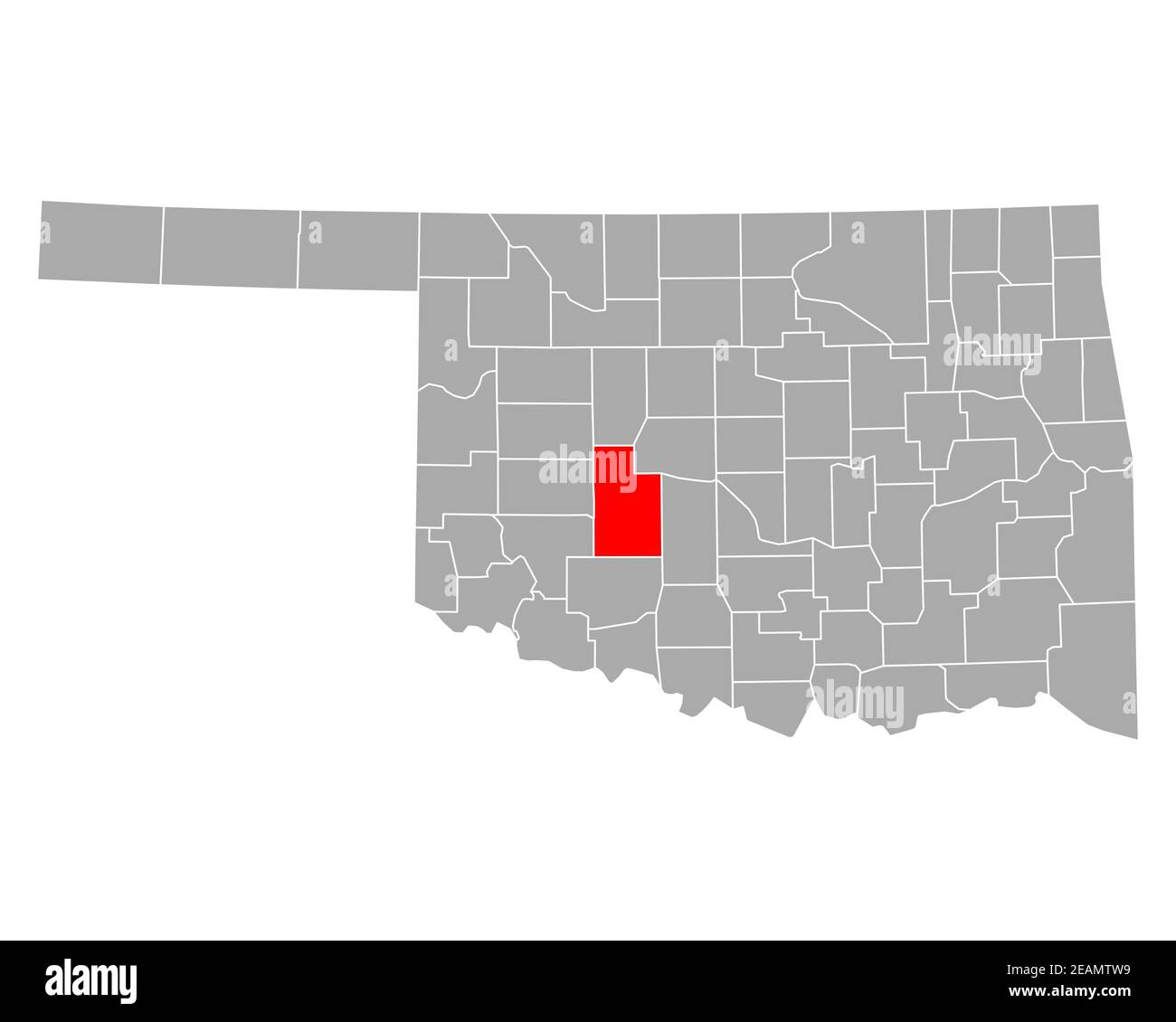 Map of Caddo in Oklahoma Stock Photo Alamy