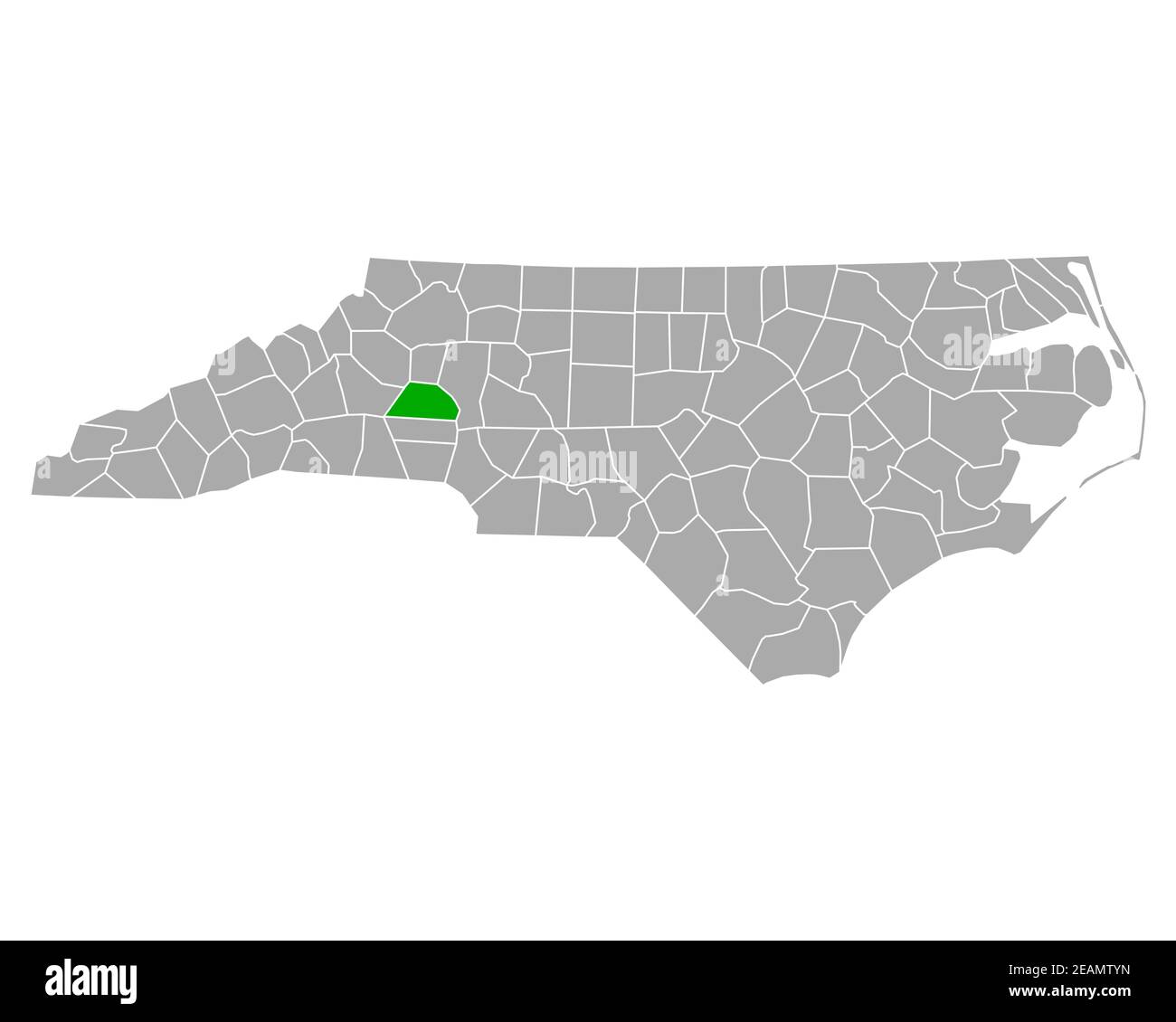 Map of Catawba in North Carolina Stock Photo Alamy
