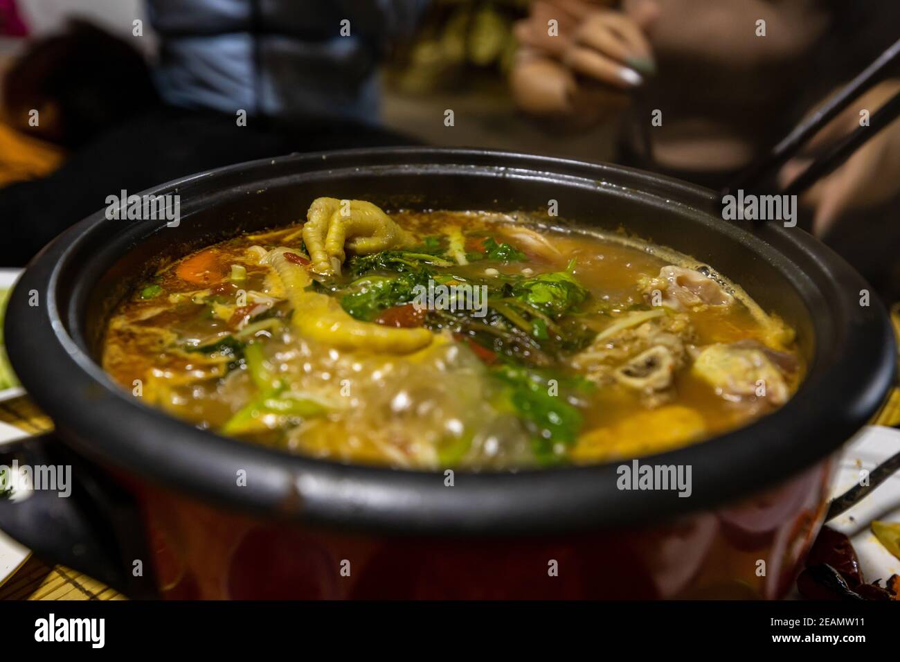 Vietnamese hot pot and soup Stock Photo Alamy
