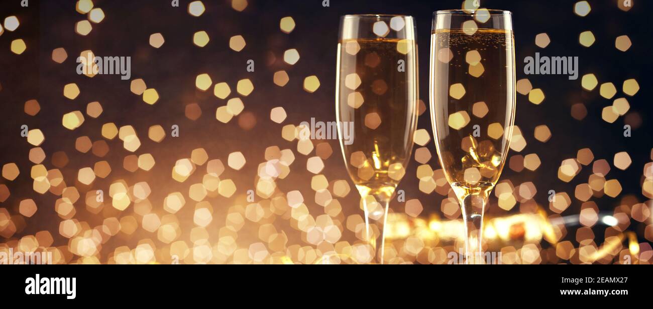 New years eve celebration background with champagne Stock Photo - Alamy