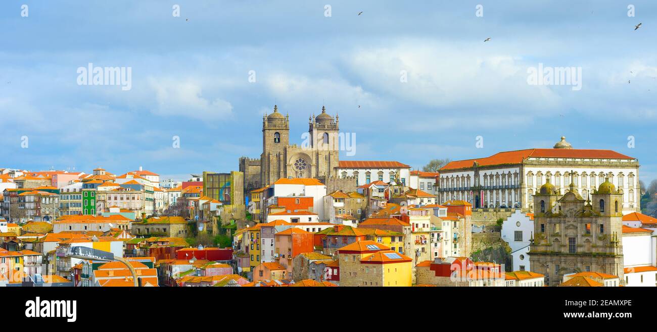 Ribeira Old Town Porto, Portugal Stock Photo