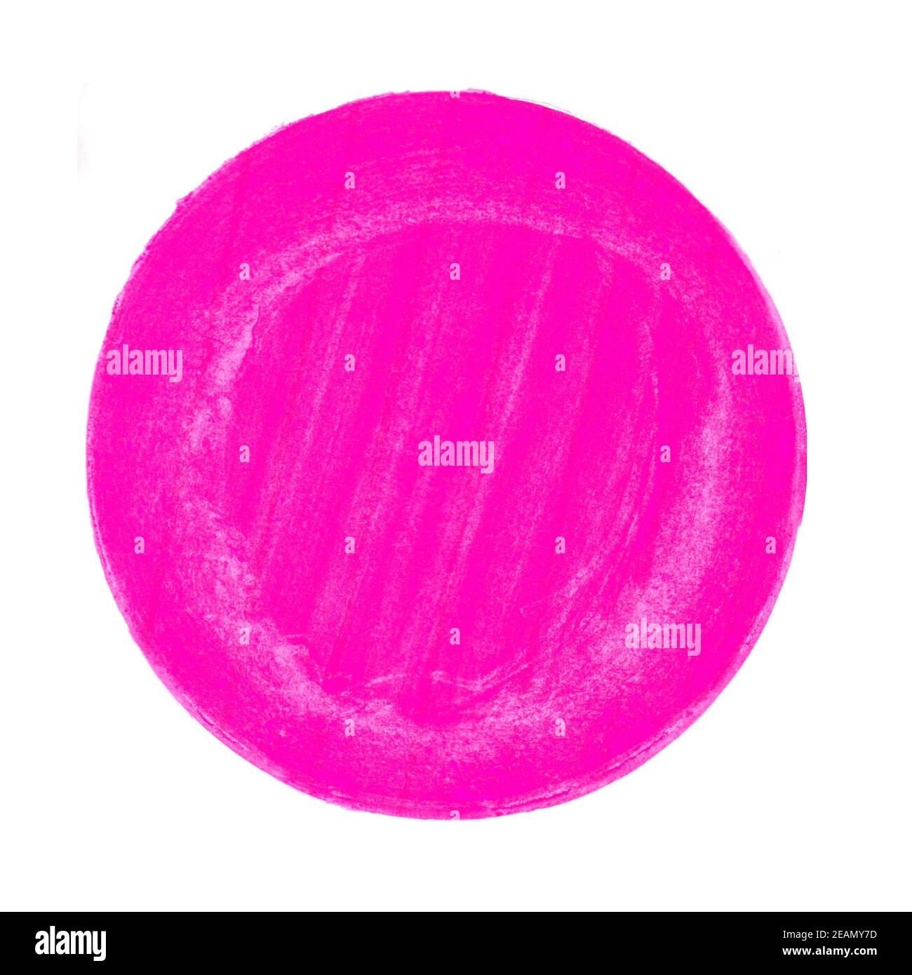 Round paintbrush circle with pink color Stock Photo - Alamy