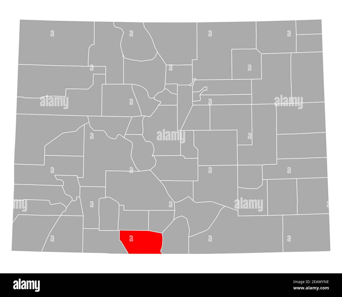 Map of Conejos in Colorado Stock Photo Alamy