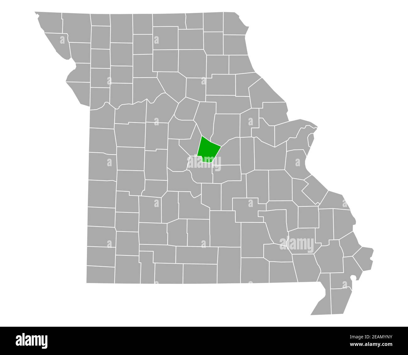 Map of Cole in Missouri Stock Photo Alamy