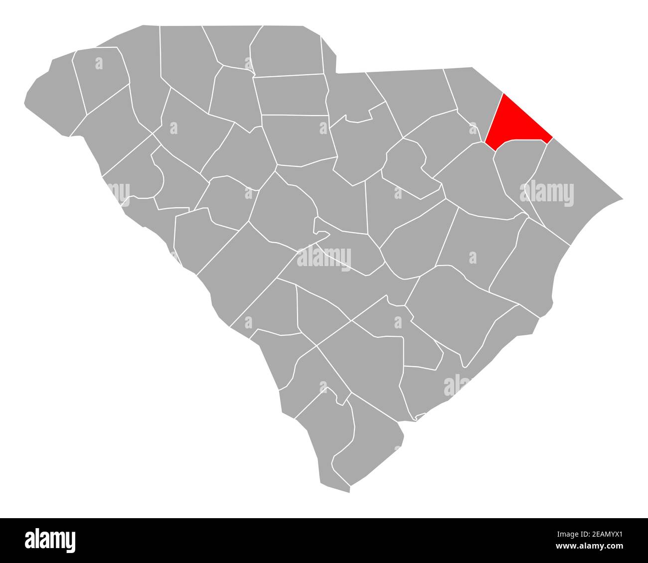 Map of Dillon in South Carolina Stock Photo Alamy