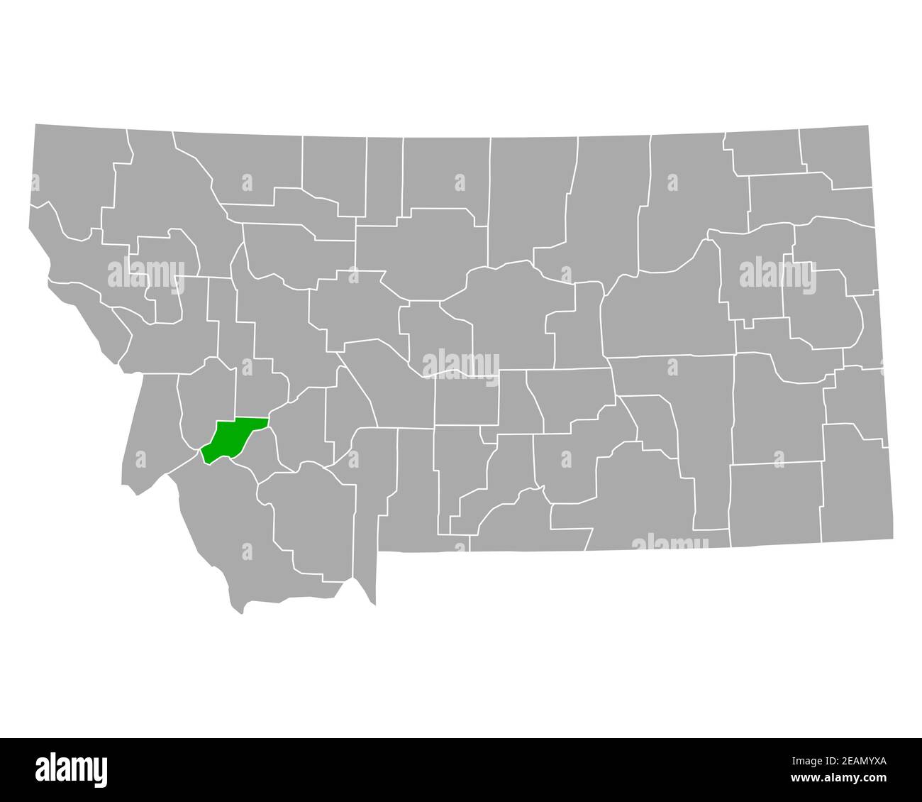 Map of Deer Lodge in Montana Stock Photo Alamy