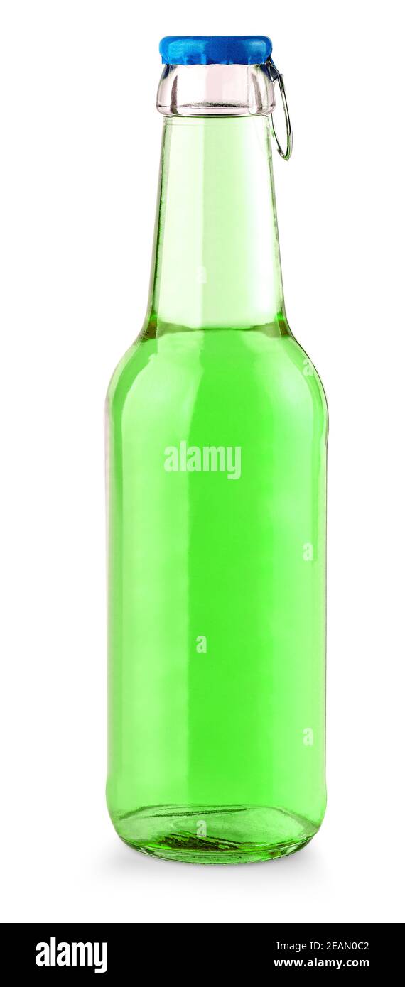 frozen water bottle for hiking partially thawed. bottle shape keeps ice  from floating Stock Photo - Alamy