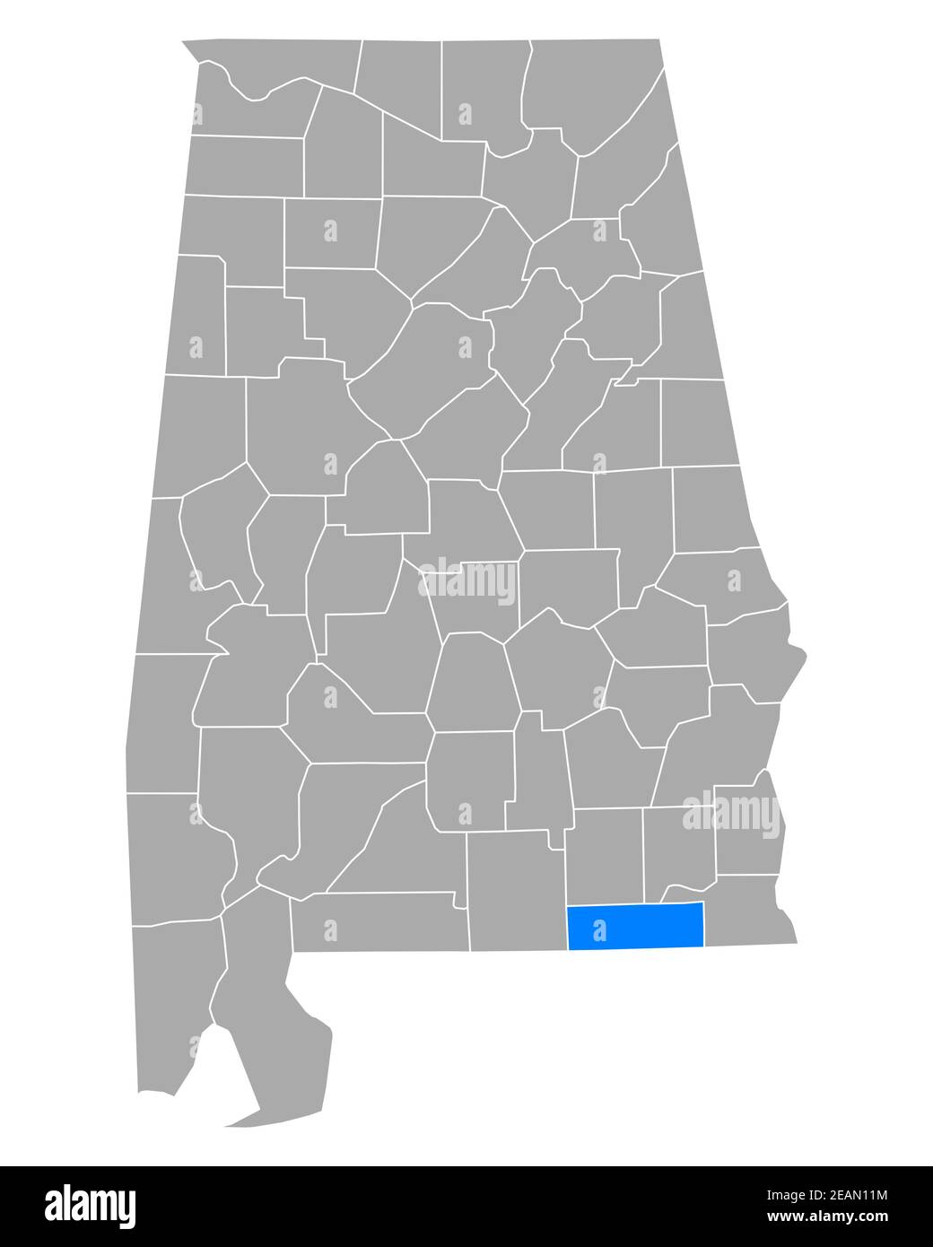 Map of Geneva in Alabama Stock Photo Alamy