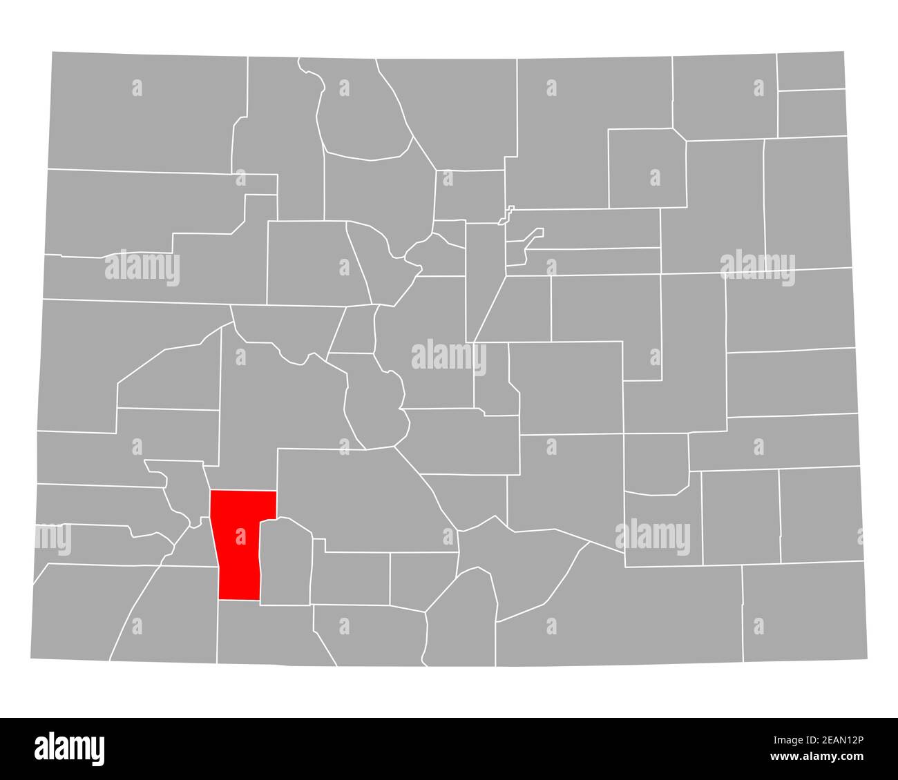 Map of Hinsdale in Colorado Stock Photo Alamy