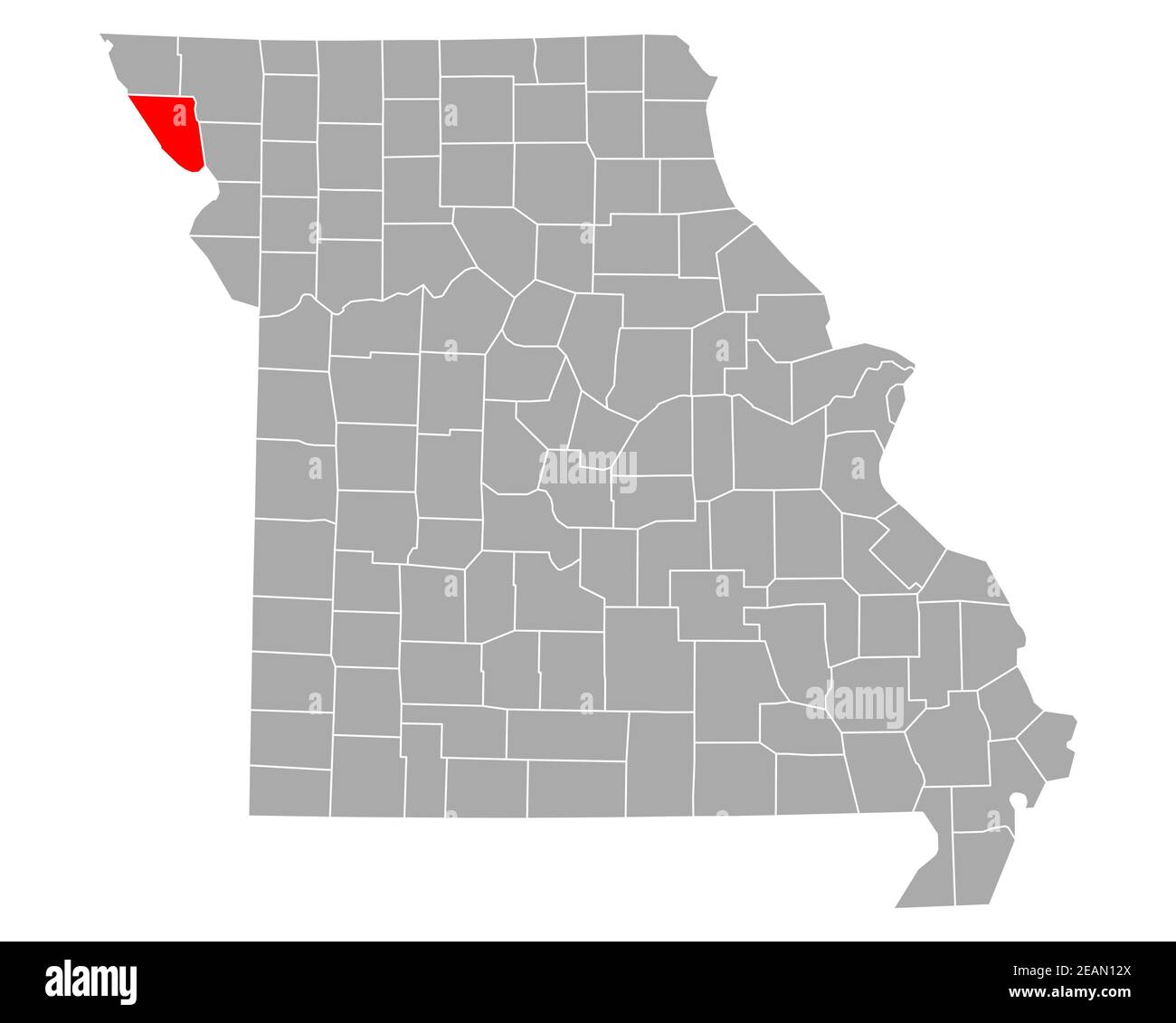 Map of Holt in Missouri Stock Photo Alamy