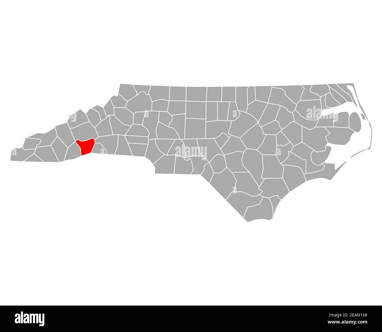 Map of Henderson in North Carolina Stock Photo Alamy