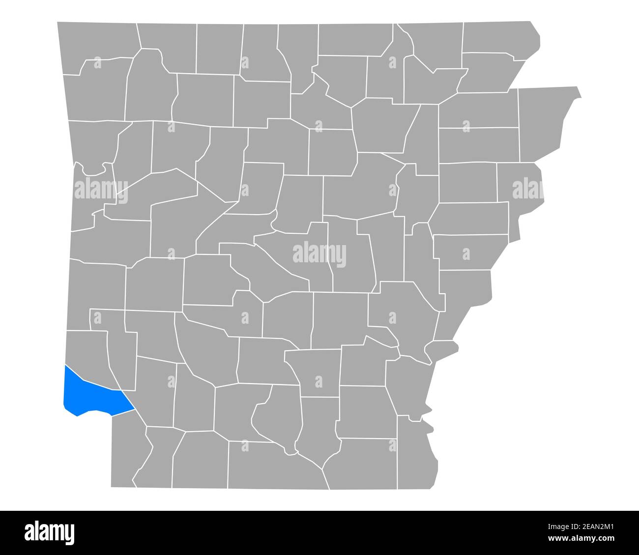 Map of Little River in Arkansas Stock Photo Alamy