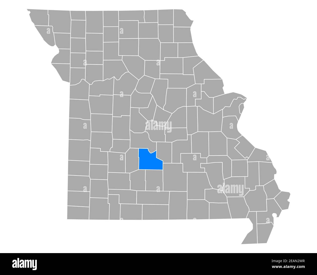 Map of Laclede in Missouri Stock Photo Alamy