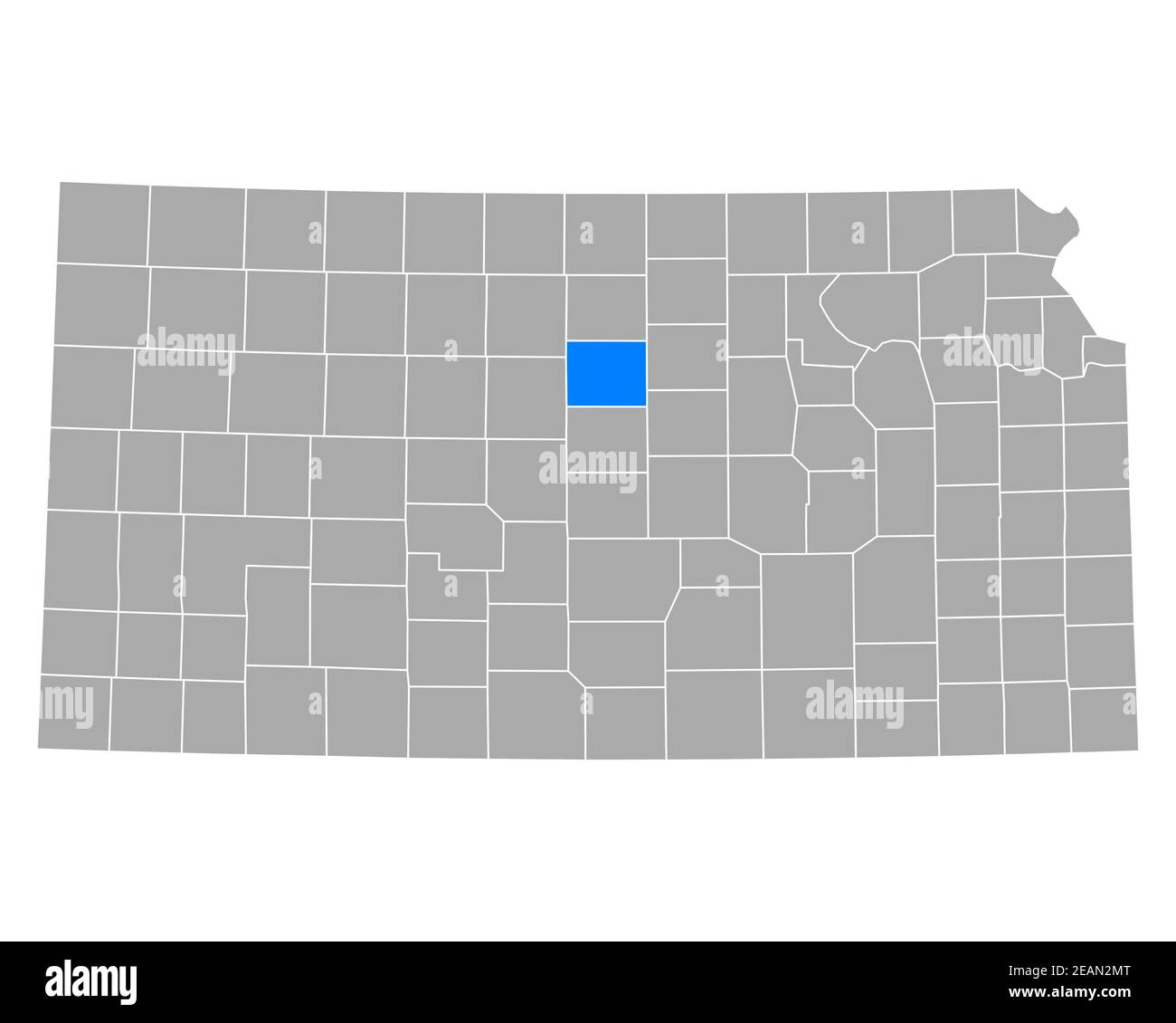 Map of Lincoln in Kansas Stock Photo Alamy