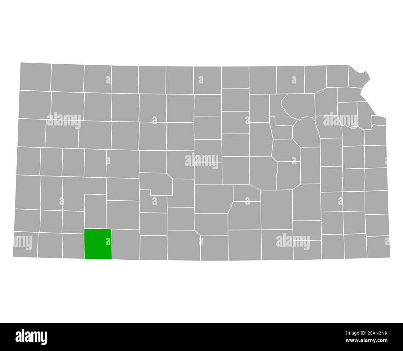 Map of Meade in Kansas Stock Photo Alamy