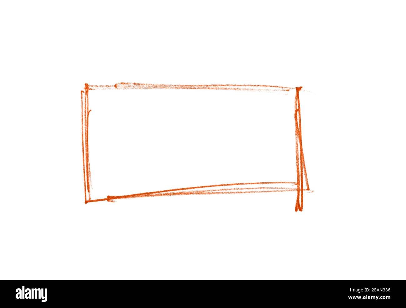 Box border outline drawing hi-res stock photography and images - Alamy