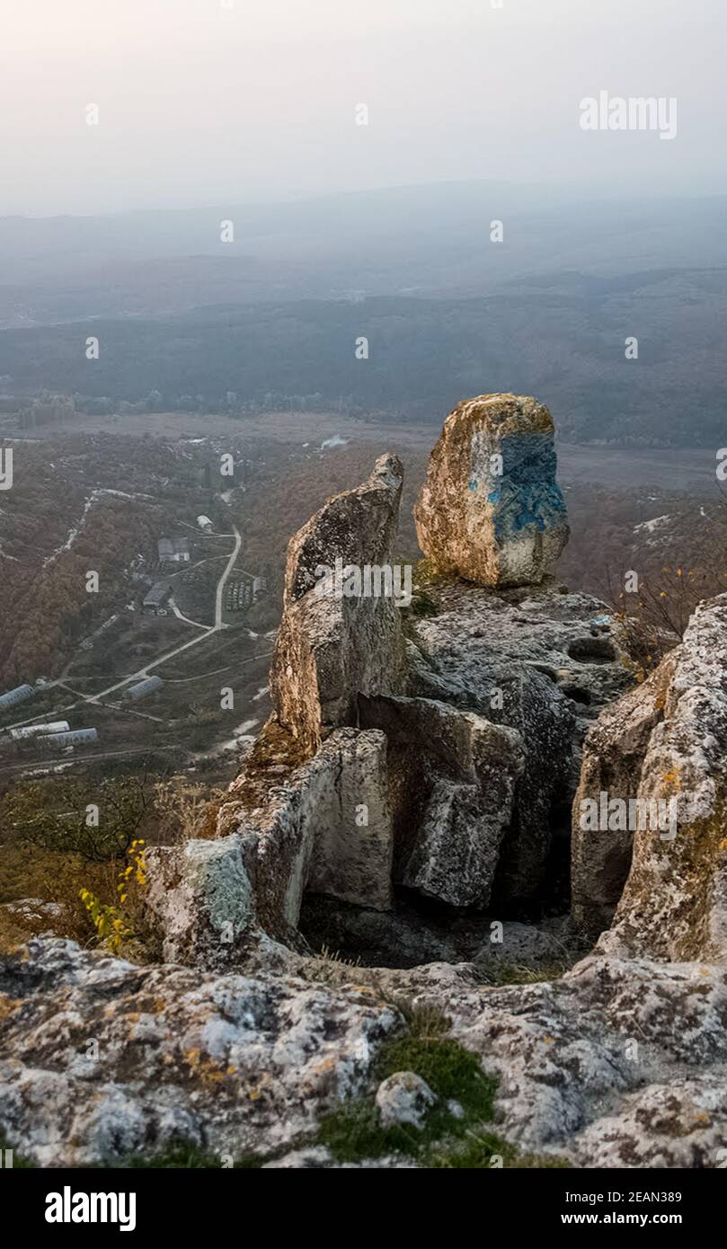 Output Rocks Rocks in Crimea. The rocks of rocks of Crimea. The output of limestone ...