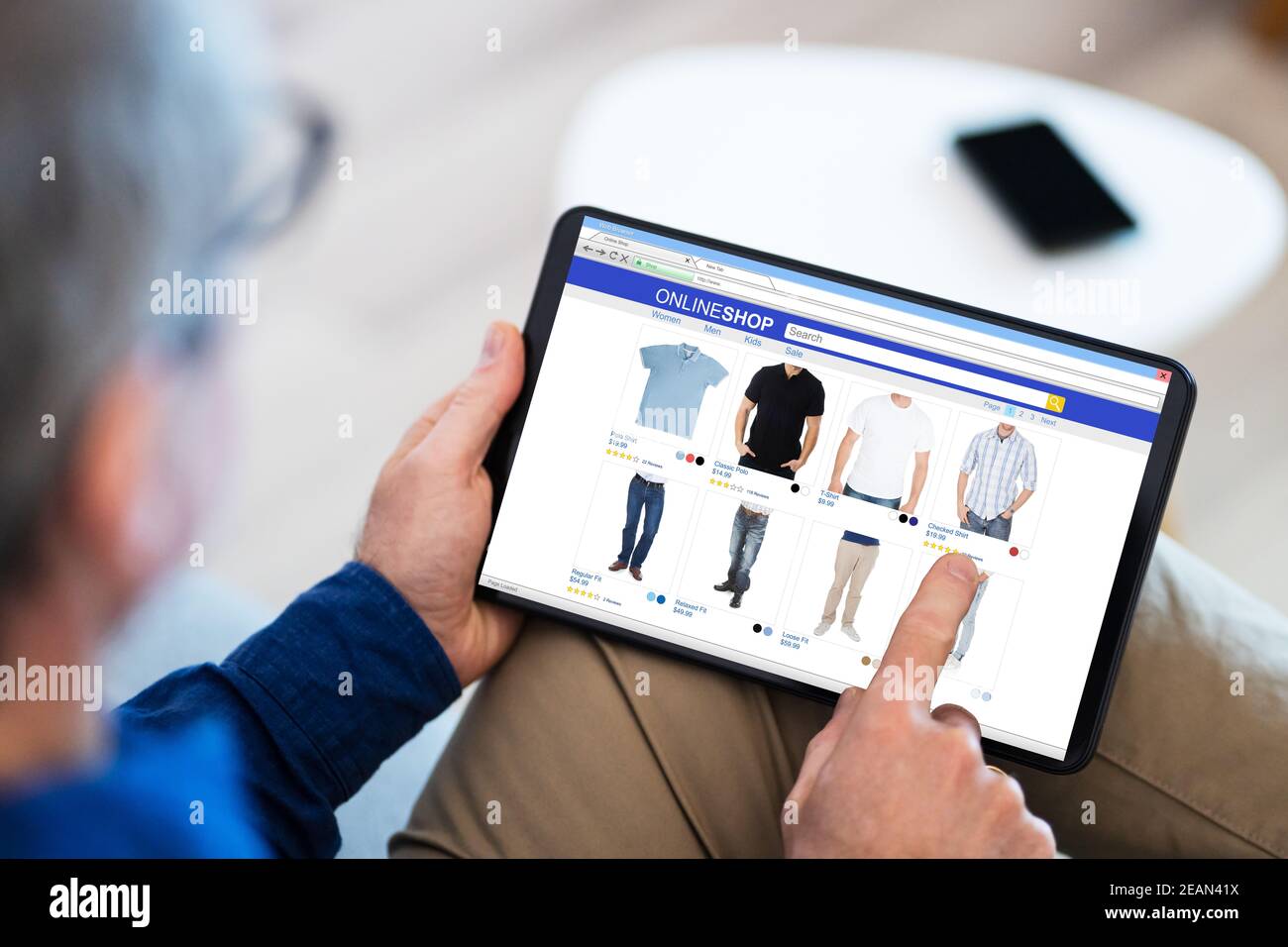 Ecommerce Internet Store Clothes Ecommerce Online Stock Photo