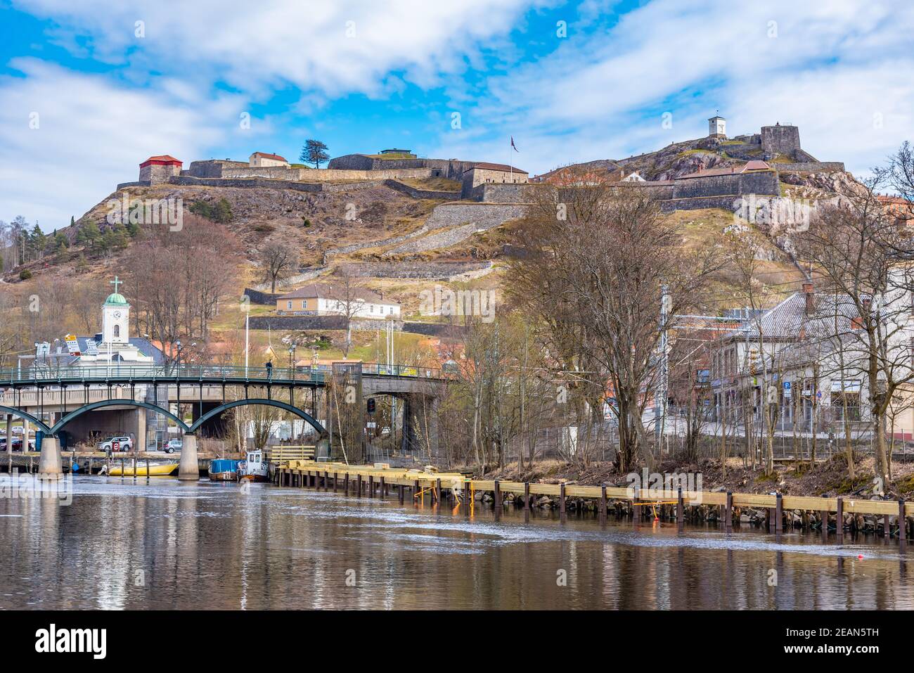 Fredriksten fortress overlooking Norwegian city Halden Stock Photo Alamy