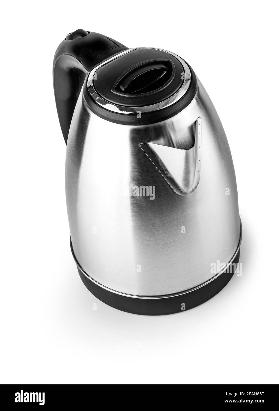 Stainless Steel Electric Kettle on the white background Stock Photo