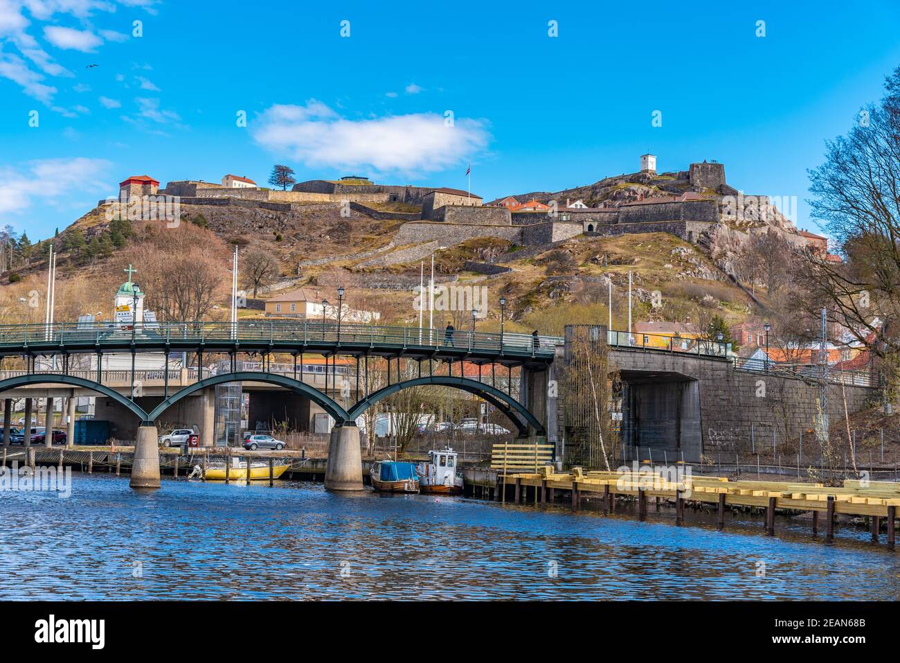 Fredriksten fortress overlooking Norwegian city Halden Stock Photo Alamy