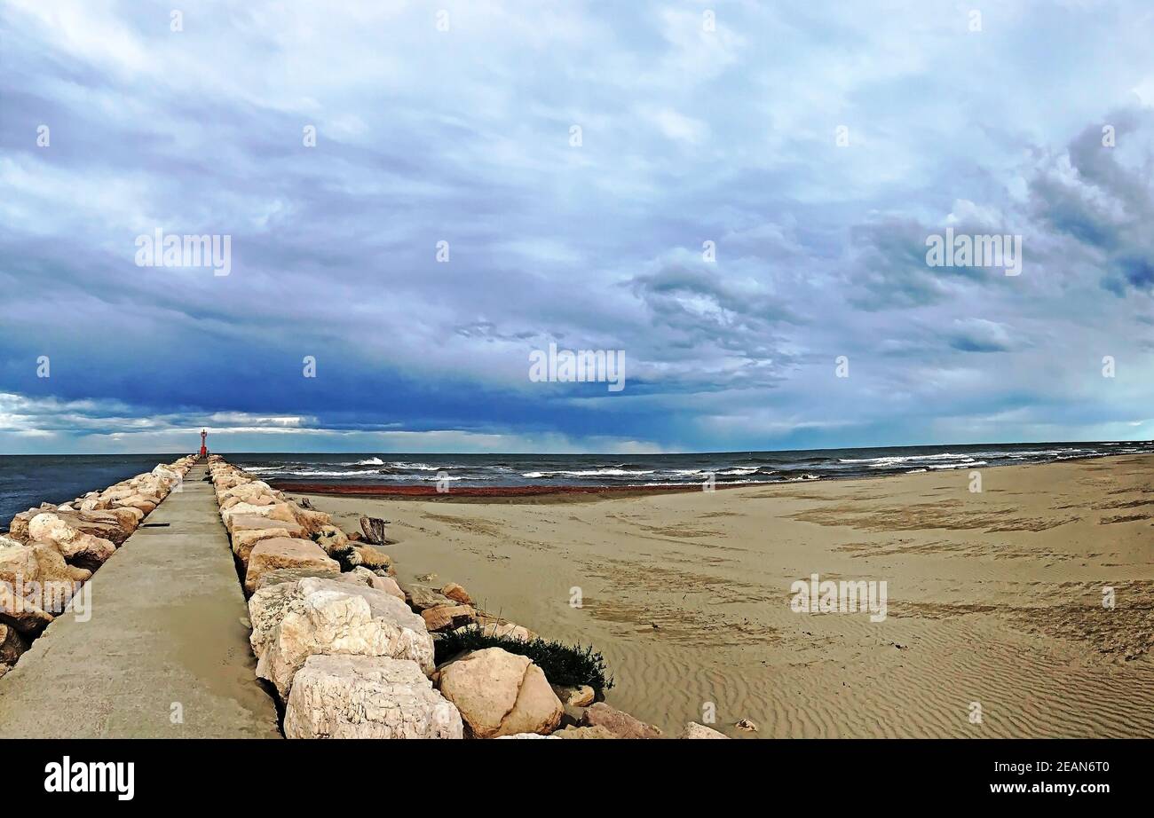 Porto Garibaldi, Emilia-Romagna coast, Italy Stock Photo