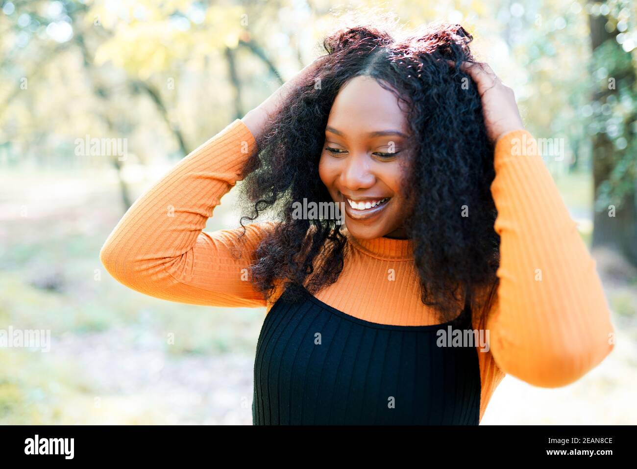 Cute black woman hi-res stock photography and images - Alamy