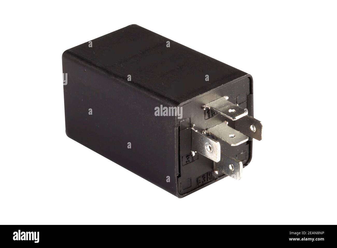 Car relay switch isolated on white background Stock Photo Alamy
