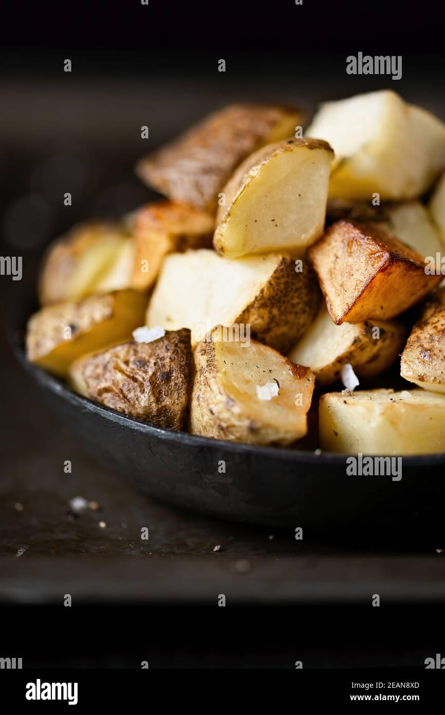 spanish fried potatoes Stock Photo Alamy