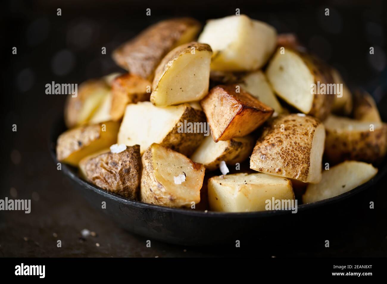 spanish fried potatoes Stock Photo Alamy