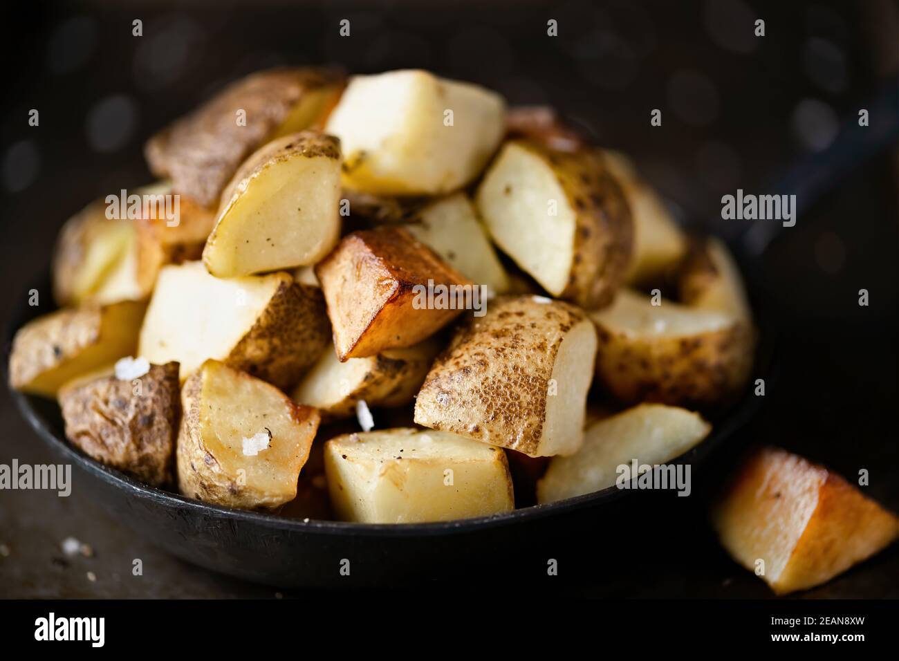 spanish fried potatoes Stock Photo Alamy
