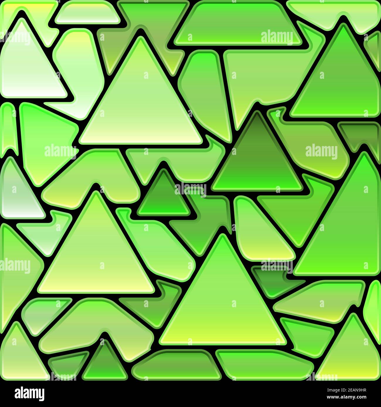 Aluminum Triangle Geometry Modern Green Glass Stock Photo 1481558729