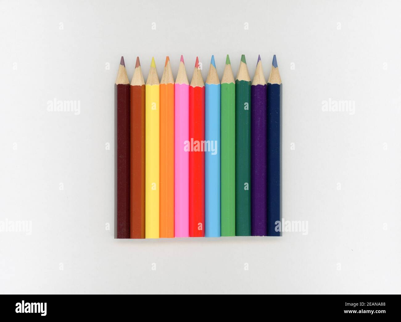 Coloured pencils crayons Stock Photo