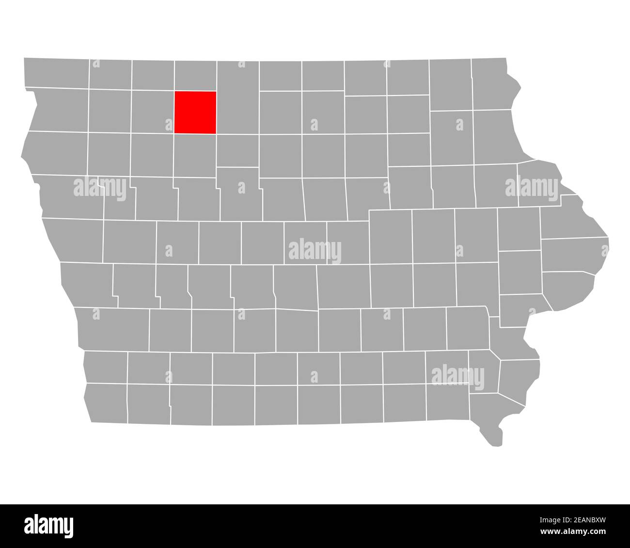 Map of Palo Alto in Iowa Stock Photo Alamy