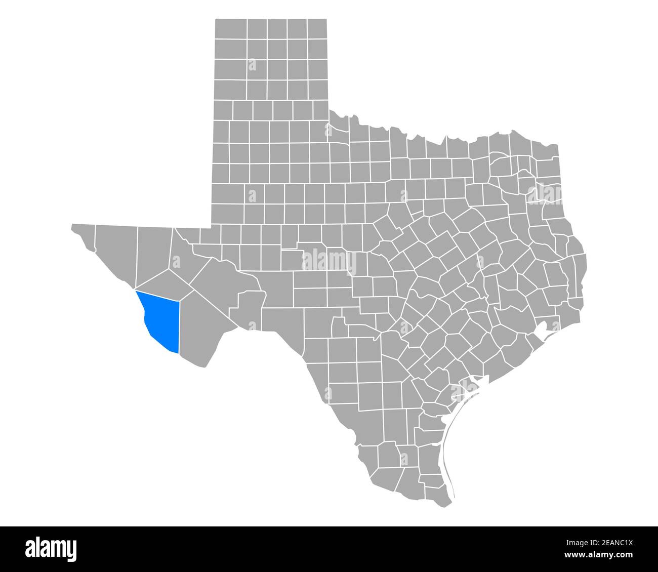 Map Of Presidio In Texas Stock Photo - Alamy