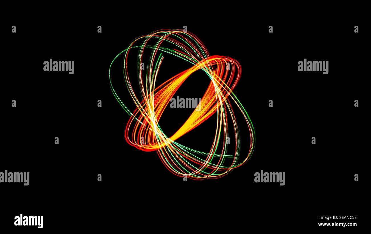 Light painting Stock Photo