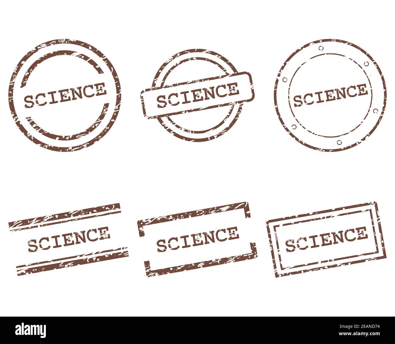 Science stamps Stock Photo