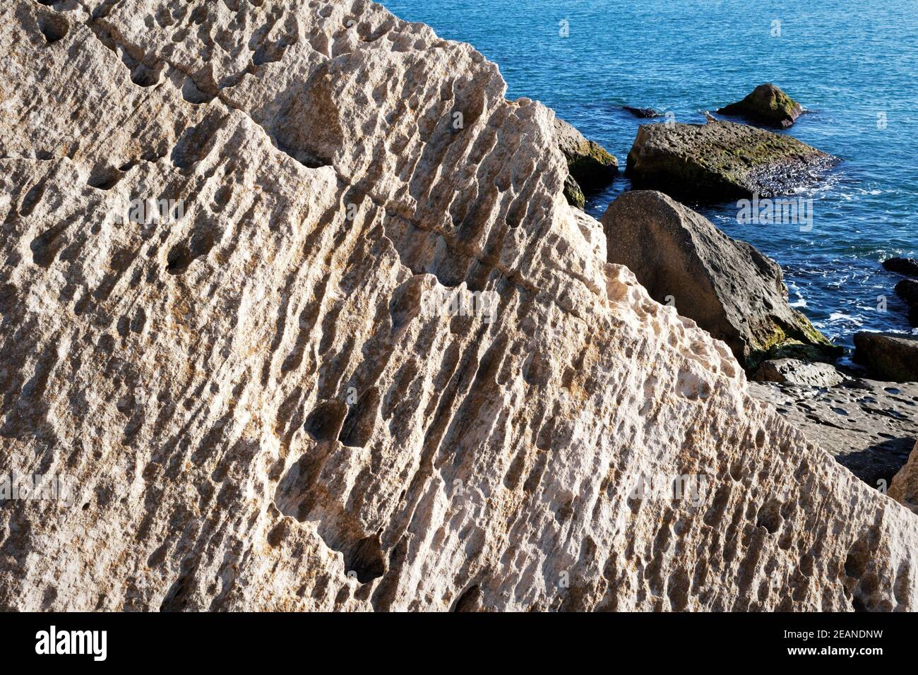 Sandstone stone surface. Stock Photo