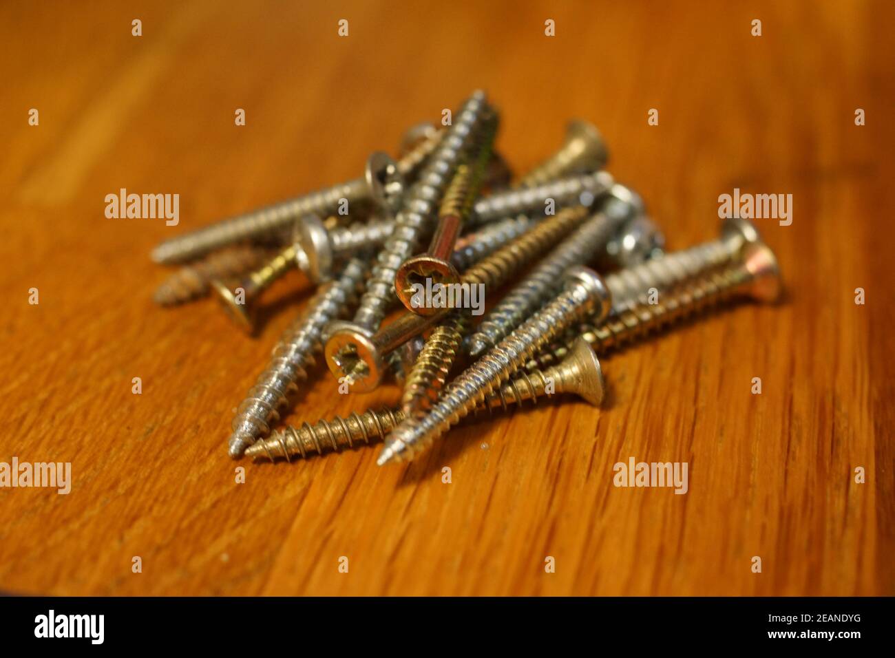 Set of screws Stock Photo