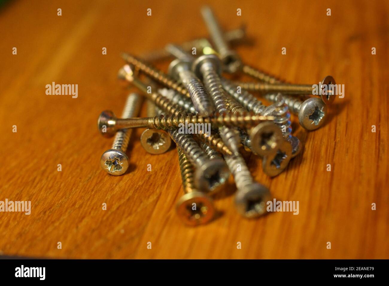 Set of screws Stock Photo