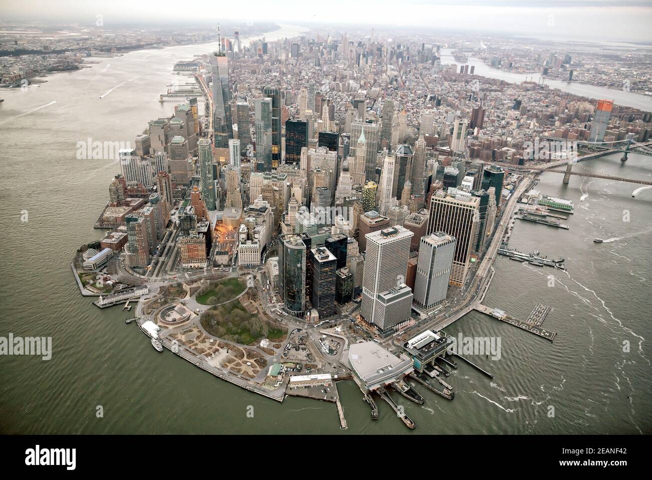 Aerial view of Manhattan skyline, New York City Stock Photo - Alamy