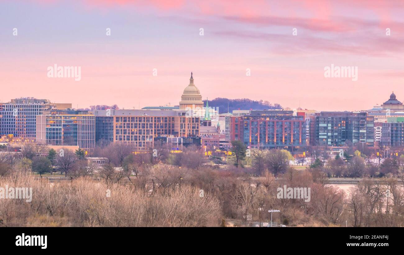 Washington, D.C. city skyline Stock Photo