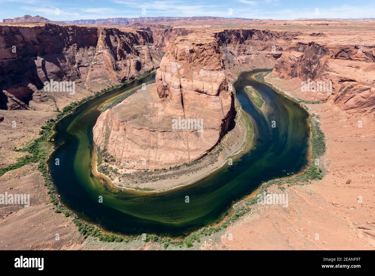Horseshoe Bend on the Colorado River, Glen Canyon National Recreation Area, Arizona, United States of America, North America Stock Photo