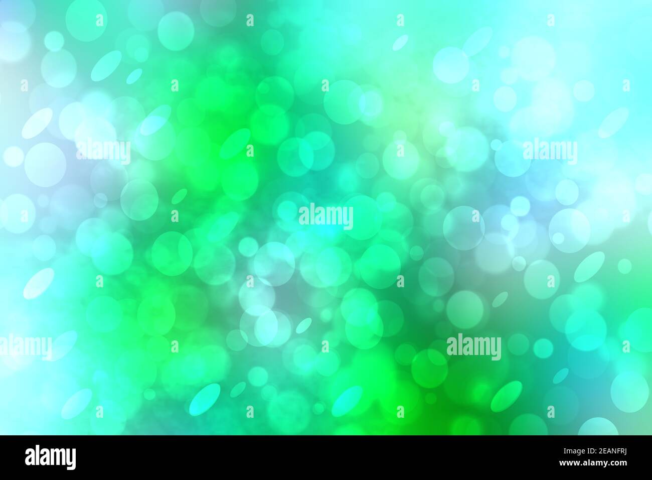Abstract gradient green light turquoise blue shiny blurred background texture with circular
