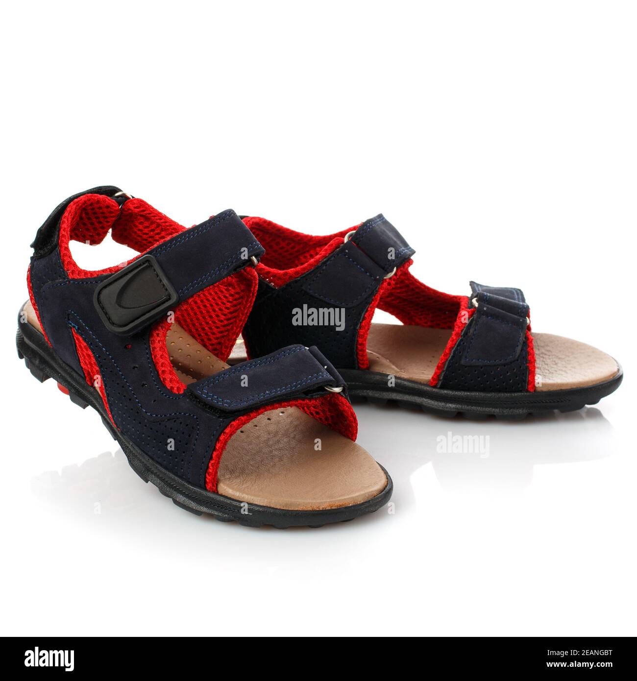 Baby summer sandals for boy isolated on white Stock Photo - Alamy